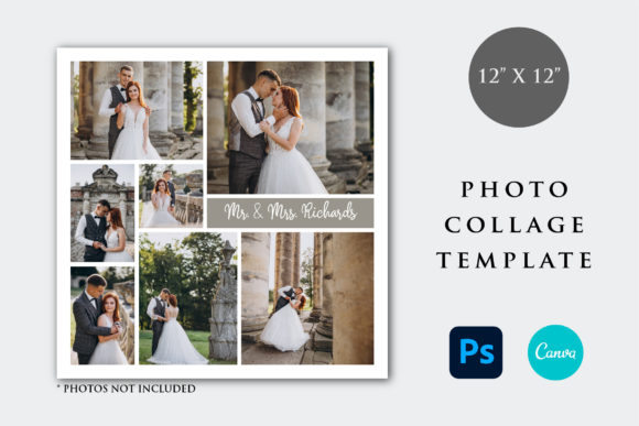12x12 Wedding Photo Collage Template: Design & Impact