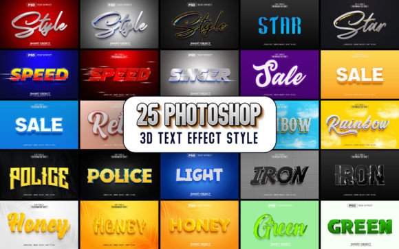 25 Photoshop 3D Text Effect Style: Elevate Your Visual Design