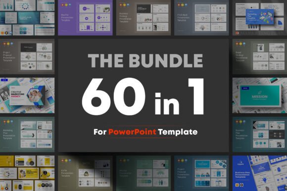 Business 60-in-1 Big Bundle PowerPoint: A Designer's Resource