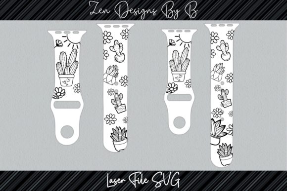 Cactus and Daisy Watch Band: A Designer's Instant Asset