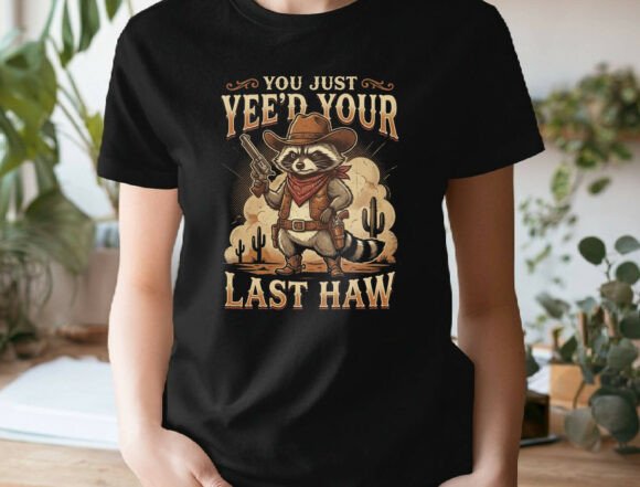 Cowboy Raccoon PNG: Unleash Your Last Haw Western Design