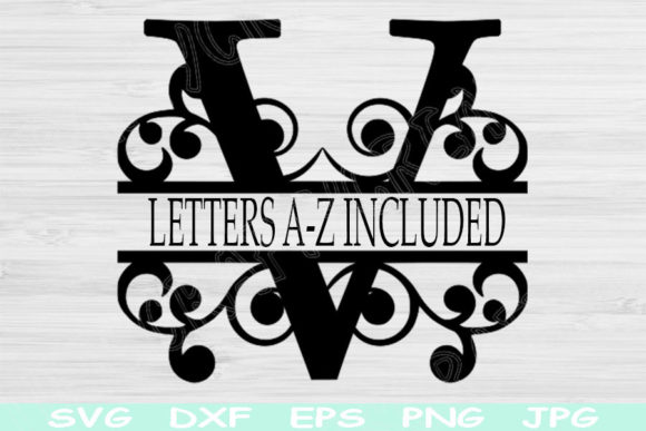 Crafting with Split Monogram Alphabet SVG Cut Files