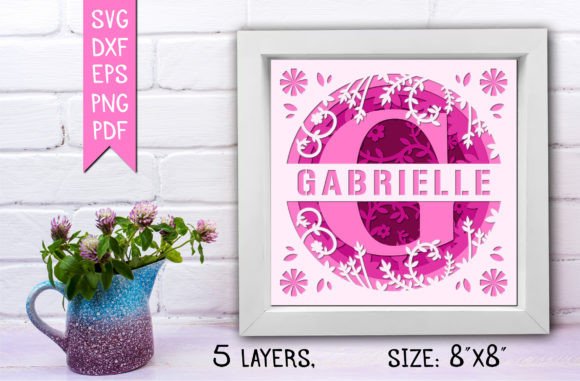 Elevate Your Design with a 3D Flower Split Monogram