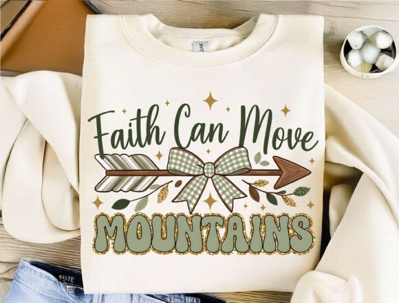Faith Can Move Mountains PNG: A Design Asset for Uplifting Visuals