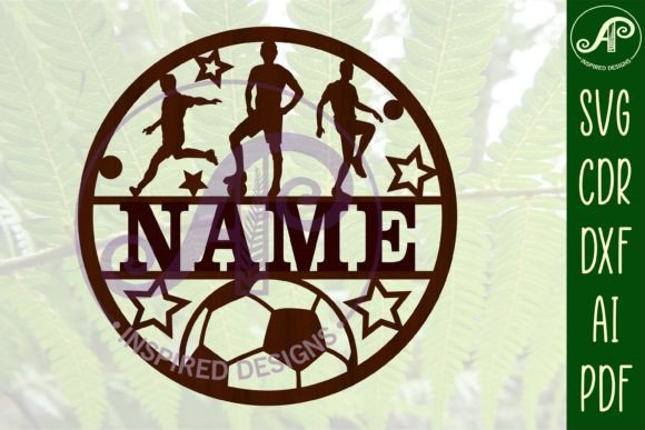 Male Soccer Name Sign SVG: A Designer's Digital Asset