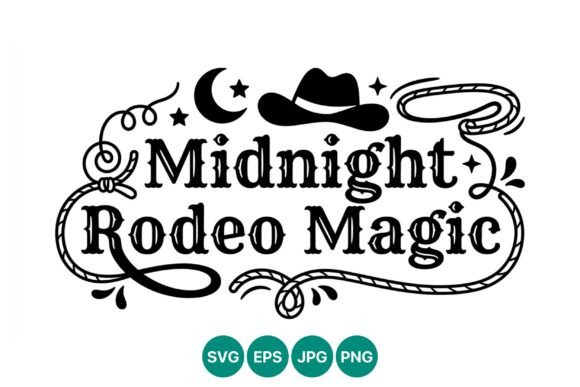 Midnight Rodeo Magic: A Vintage Vector for Bold Branding