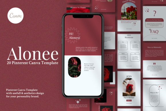 Pinterest Canva Template - Alonee: Streamline Your Visual Branding