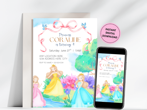 Princess Birthday Invitation: A Designer's Guide to Digital Elegance