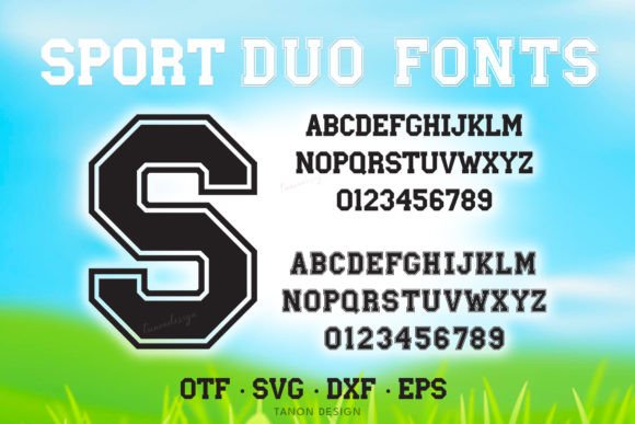 Sport Duo Fonts & SVG: Elevate Your Athletic Design Projects