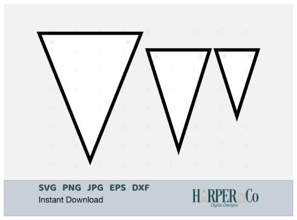 Triangle Banner SVG: Designing Dynamic Bunting Flag Garlands