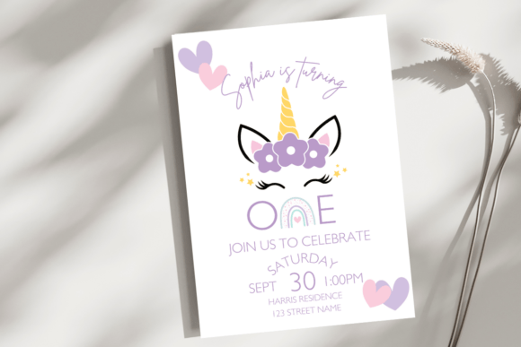 Unicorn First Birthday Invite Template: A Designer's Guide